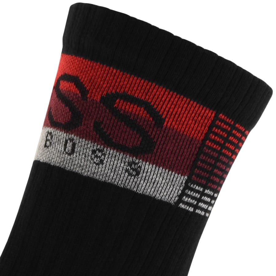 Alternative Image for ProductBOSS Rib Check Socks Black3